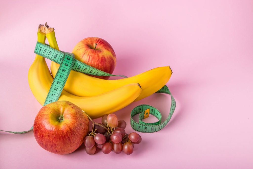 tape and fruit